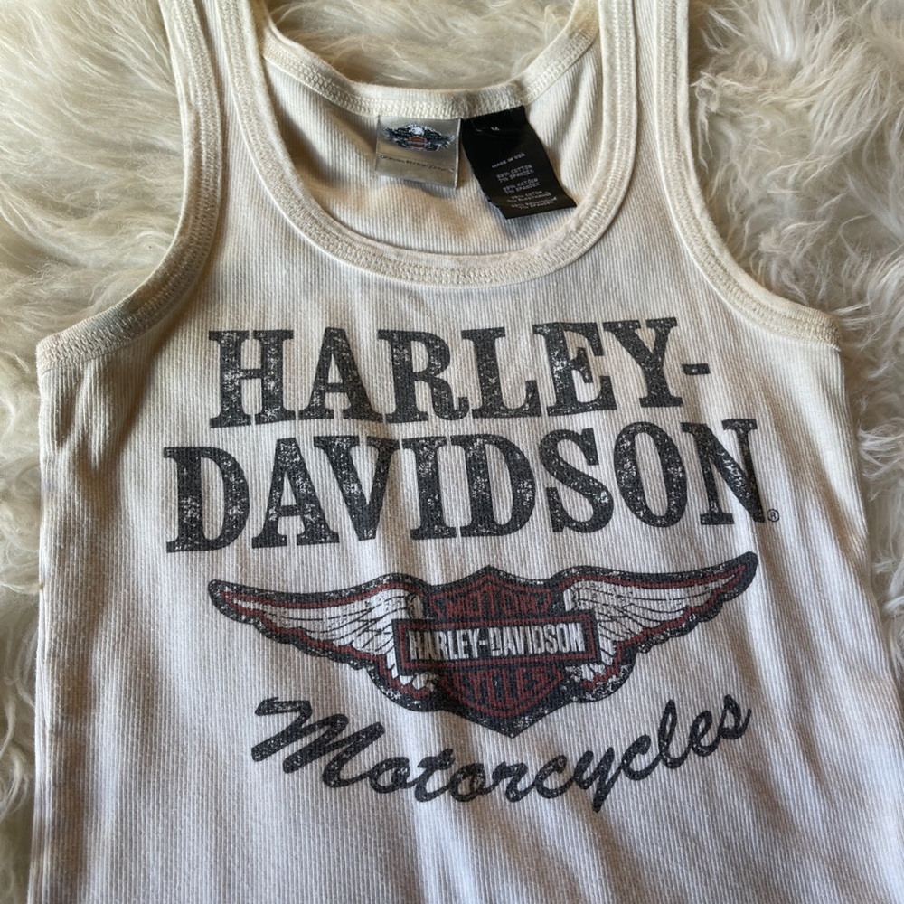 Harley-Davidson White Tank Top - Picture 3 of 7